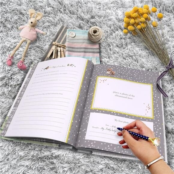 First 5 Years Baby Memory Book - 76 Colourful Illustrated Keepsake Journal Pages - Picture 5 of 7